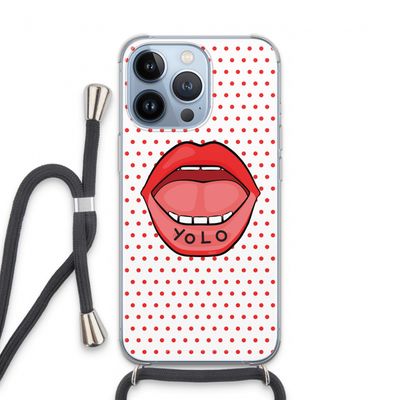Yolo Denise: iPhone 13 Pro Transparant Hoesje met koord