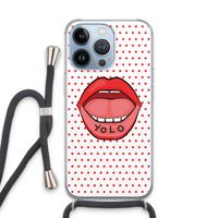Yolo Denise: iPhone 13 Pro Transparant Hoesje met koord