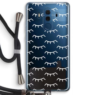 Wimpers: Huawei Mate 10 Pro Transparant Hoesje met koord