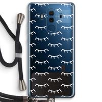 Wimpers: Huawei Mate 10 Pro Transparant Hoesje met koord