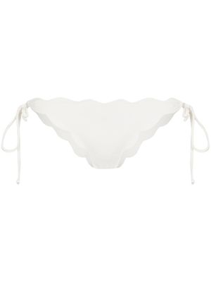 Marysia bas de bikini Mott à détail noué - Blanc