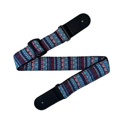 CLXmusic CWUS2-4 Geweven Ukulele Band Blauw/Rood/Cyaan (Motief 4)