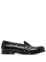 Valentino Garavani mocassins Rockstud en cuir - Noir