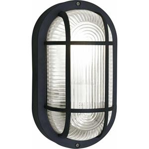 Buitenlamp - ovaal - bulleye lamp - zwart - E27 - waterdicht IP54