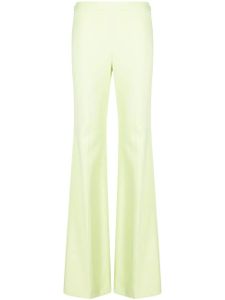 Moschino pantalon évasé à taille haute - Vert