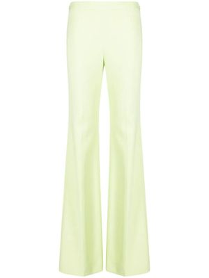 Moschino pantalon évasé à taille haute - Vert