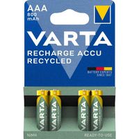 VARTA AAA (Micro/HR03) oplaadbare batterij 4 stuks - thumbnail