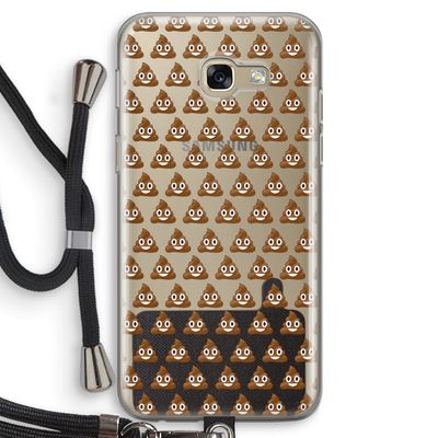 Poop emoji: Samsung Galaxy A5 (2017) Transparant Hoesje met koord