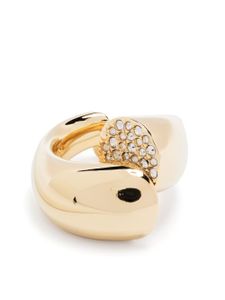 Lanvin Sequence rhinestone-embellished ring - Or