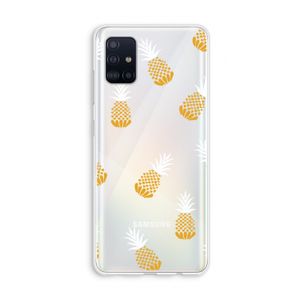 Ananasjes: Galaxy A51 4G Transparant Hoesje