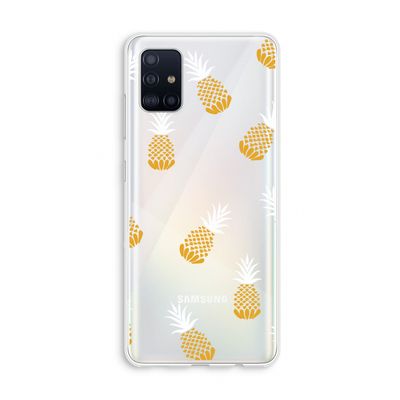 Ananasjes: Galaxy A51 4G Transparant Hoesje