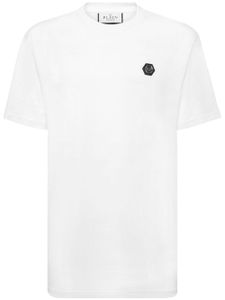 Philipp Plein t-shirt Hexagon en coton - Blanc