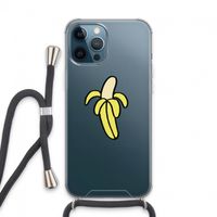 Banana: iPhone 13 Pro Max Transparant Hoesje met koord