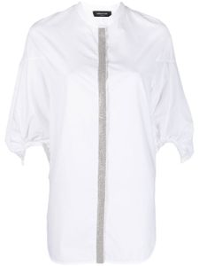 Fabiana Filippi blouse à ornements métalliques - Blanc
