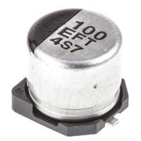 Panasonic Elektrolytische condensator SMD 100 µF 25 V 20 % (Ø) 6.3 mm 1 stuk(s)