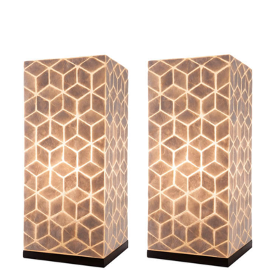 Tafellamp Cubes Vierkant set 2 in twee maten