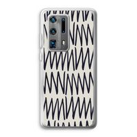 Marrakech Zigzag: Huawei P40 Pro Plus Transparant Hoesje Marrakech Zigzag: Huawei P40 Pro Plus Transparant Hoesje