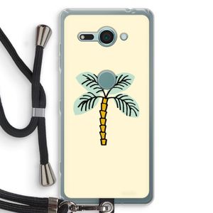 Palmboom: Sony Xperia XZ2 Compact Transparant Hoesje met koord