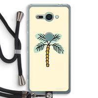 Palmboom: Sony Xperia XZ2 Compact Transparant Hoesje met koord