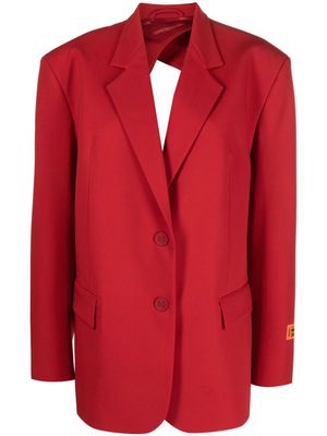 Heron Preston blazer à dos ouvert - Rouge