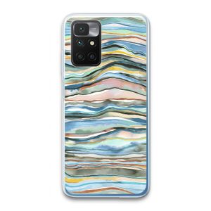 Watercolor Agate: Xiaomi Redmi 10 Transparant Hoesje