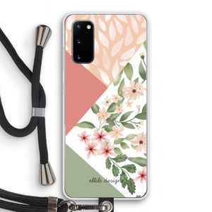 Sweet heaven geometrics: Samsung Galaxy S20 Transparant Hoesje met koord