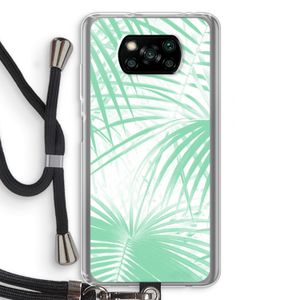 Palmbladeren: Xiaomi Poco X3 NFC Transparant Hoesje met koord