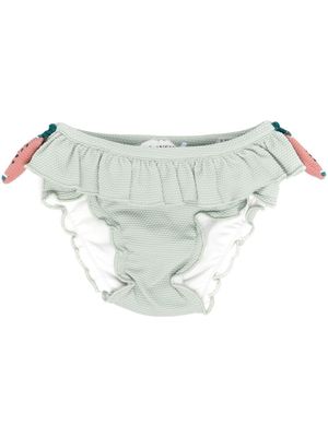 Donsje culotte de bain Sisi à imprimé pastèque - Vert