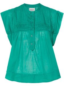 MARANT ÉTOILE blouse Leaza en coton biologique - Vert