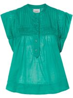 MARANT ÉTOILE blouse Leaza en coton biologique - Vert - thumbnail