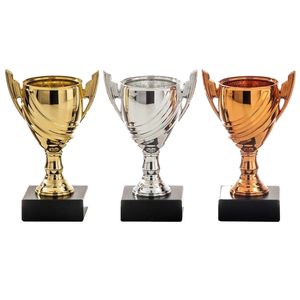 Sportprijzen/awards trofee bekers 13 cm goud/zilver/brons