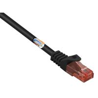 Renkforce RF-5044002 RJ45 Netwerkkabel, patchkabel CAT 6 U/UTP 10.00 m Zwart Halogeenvrij, Snagless 1 stuk(s) - thumbnail