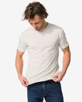HEMA Heren T-shirt Lorenzo Gebroken Wit (gebroken wit)
