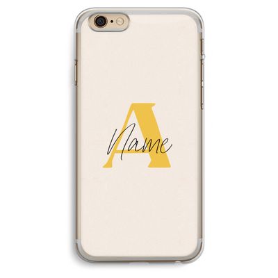Amber Script: iPhone 6 Plus / 6S Plus Transparant Hoesje