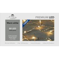 Kerstverlichting - warm-wit - 80 lampjes - 800 cm - met timer