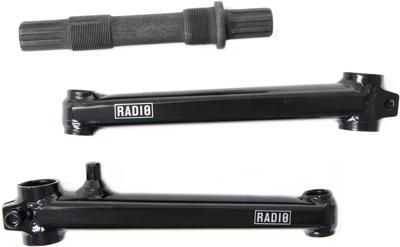 RADIO Bmx crank "rookie" 3 pcs. 175mm, black