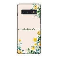Gele bloemen: Samsung Galaxy S10 4G Volledig Geprint Hoesje