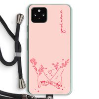 Best Friends: Pixel 5a 5G Transparant Hoesje met koord