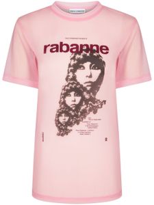 Rabanne t-shirt d'inspiration Visconti - Rose