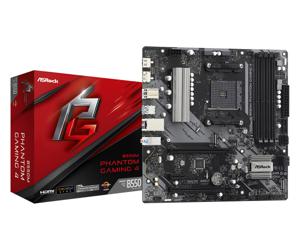 ASRock B550M Phantom Gaming 4 Moederbord Socket AMD AM4 Vormfactor Micro-ATX Moederbord chipset AMD® B550