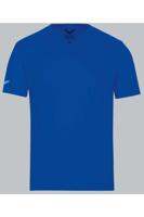 TRIGEMA Slim Fit T-Shirt V-hals blauw, Effen