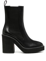 Senso bottines Harper I 100 mm en cuir - Noir - thumbnail