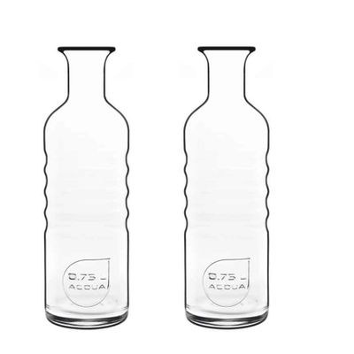 4x Glazen water karaffen van 750 ml Optima