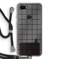 Rooster: Pixel 3a Transparant Hoesje met koord