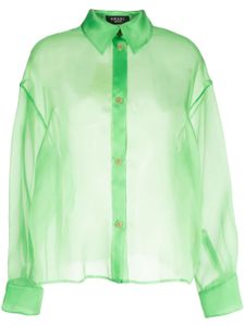 A.W.A.K.E. Mode chemise à effet de transparence - Vert