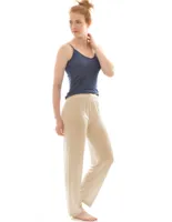 Zijden Legging Wijd Alkena Kleur Nude Maat Medium