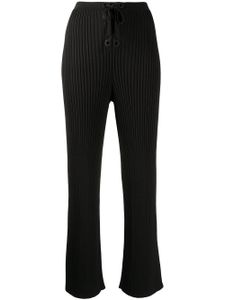 Dion Lee pantalon nervuré à détail de laçage - Noir