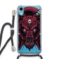 Hell Hound and Serpents: iPhone XR Transparant Hoesje met koord