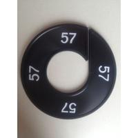 Maatring 9cm zwart/wit 57