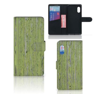 Samsung Xcover Pro | Book Style Case | Green Wood
